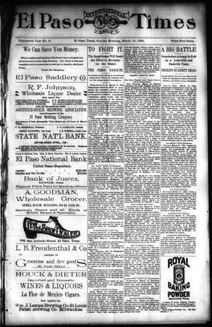 El Paso International Daily Times (El Paso, Tex.), Vol. 13, No. 67, Ed. 1 Sunday, March 19, 1893