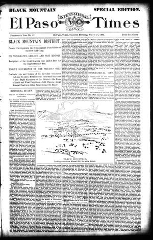 El Paso International Daily Times (El Paso, Tex.), Vol. 14, No. 67, Ed. 1 Tuesday, March 20, 1894