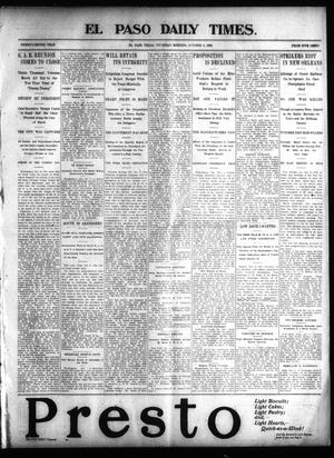 El Paso Daily Times. (El Paso, Tex.), Vol. 22, Ed. 1 Thursday, October 9, 1902