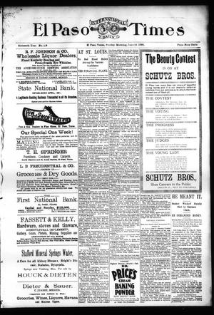 El Paso International Daily Times (El Paso, Tex.), Vol. SIXTEENTH YEAR, No. 146, Ed. 1 Tuesday, June 16, 1896