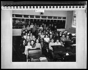 Primary view of object titled 'Classroom Interior with Children'.