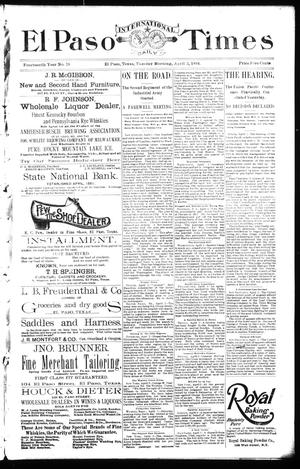 El Paso International Daily Times (El Paso, Tex.), Vol. 14, No. 79, Ed. 1 Tuesday, April 3, 1894