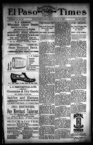 El Paso International Daily Times (El Paso, Tex.), Vol. 14, No. 247, Ed. 1 Thursday, October 18, 1894