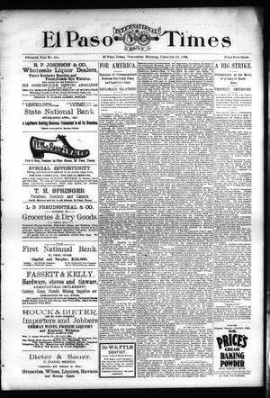 El Paso International Daily Times (El Paso, Tex.), Vol. Fifteenth Year, No. 299, Ed. 1 Wednesday, December 18, 1895