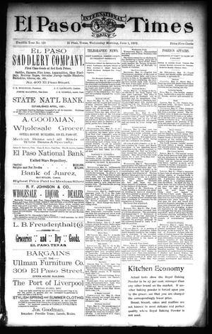 El Paso International Daily Times (El Paso, Tex.), Vol. 12, No. 128, Ed. 1 Wednesday, June 1, 1892