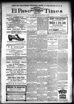 El Paso International Daily Times (El Paso, Tex.), Vol. SIXTEENTH YEAR, No. 255, Ed. 1 Sunday, October 18, 1896