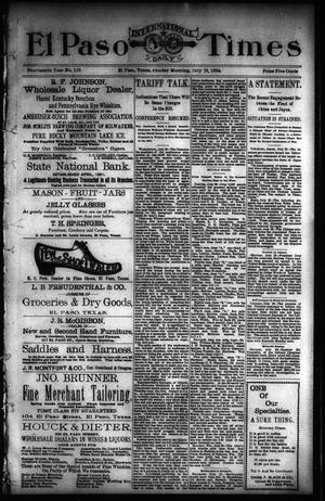 El Paso International Daily Times (El Paso, Tex.), Vol. 14, No. 179, Ed. 1 Sunday, July 29, 1894