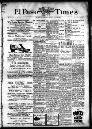 El Paso International Daily Times (El Paso, Tex.), Vol. SIXTEENTH YEAR, No. 102, Ed. 1 Sunday, April 26, 1896