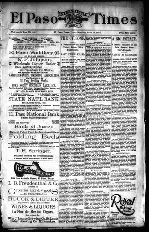 El Paso International Daily Times (El Paso, Tex.), Vol. 13, No. 149, Ed. 1 Friday, June 23, 1893