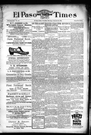 El Paso International Daily Times (El Paso, Tex.), Vol. Fifteenth Year, No. 306, Ed. 1 Thursday, December 26, 1895