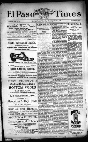 El Paso International Daily Times (El Paso, Tex.), Vol. 15, No. 56, Ed. 1 Thursday, March 7, 1895