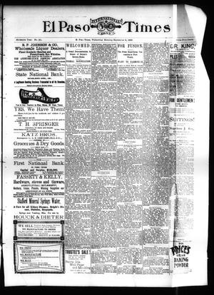 El Paso International Daily Times (El Paso, Tex.), Vol. SIXTEENTH YEAR, No. 221, Ed. 1 Wednesday, September 9, 1896