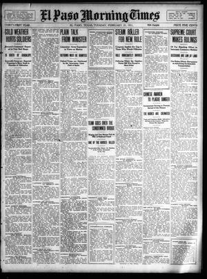 El Paso Morning Times (El Paso, Tex.), Vol. 31, Ed. 1 Tuesday, February 21, 1911