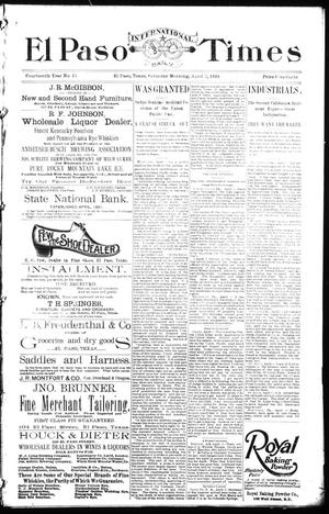 El Paso International Daily Times (El Paso, Tex.), Vol. 14, No. 83, Ed. 1 Saturday, April 7, 1894