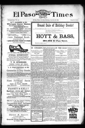 El Paso International Daily Times (El Paso, Tex.), Vol. Fifteenth Year, No. 308, Ed. 1 Saturday, December 28, 1895