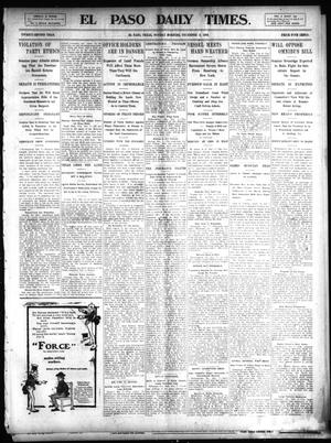 Primary view of object titled 'El Paso Daily Times. (El Paso, Tex.), Vol. 22, Ed. 1 Monday, December 8, 1902'.