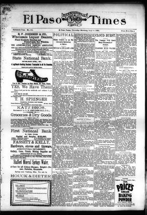 El Paso International Daily Times (El Paso, Tex.), Vol. SIXTEENTH YEAR, No. 173, Ed. 1 Thursday, July 16, 1896