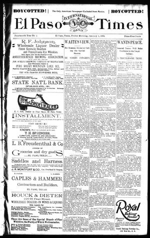 El Paso International Daily Times (El Paso, Tex.), Vol. 14, No. 4, Ed. 1 Friday, January 5, 1894