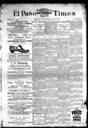 El Paso International Daily Times (El Paso, Tex.), Vol. Sixteenth Year, No. 2, Ed. 1 Thursday, January 2, 1896