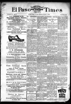 El Paso International Daily Times (El Paso, Tex.), Vol. SIXTEENTH YEAR, No. 14, Ed. 1 Thursday, January 16, 1896