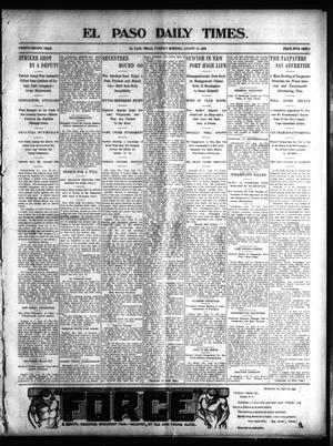 Primary view of object titled 'El Paso Daily Times. (El Paso, Tex.), Vol. 22, Ed. 1 Tuesday, August 19, 1902'.
