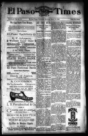 El Paso International Daily Times (El Paso, Tex.), Vol. 13, No. 63, Ed. 1 Wednesday, March 15, 1893