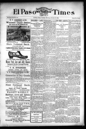 El Paso International Daily Times (El Paso, Tex.), Vol. Fifteenth Year, No. 257, Ed. 1 Tuesday, October 29, 1895