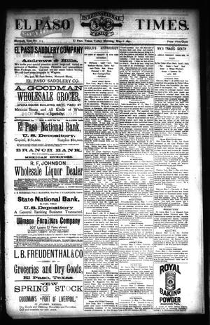 El Paso International Daily Times. (El Paso, Tex.), Vol. ELEVENTH YEAR, No. 109, Ed. 1 Friday, May 8, 1891