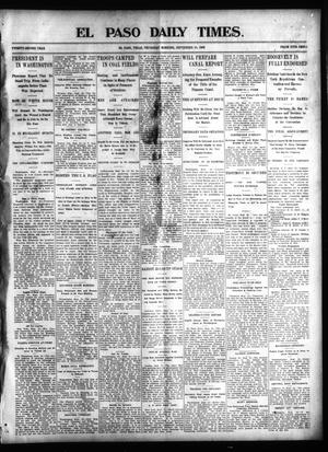 El Paso Daily Times. (El Paso, Tex.), Vol. 22, Ed. 1 Thursday, September 25, 1902