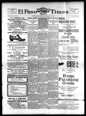 El Paso International Daily Times (El Paso, Tex.), Vol. SIXTEENTH YEAR, No. 278, Ed. 1 Sunday, November 15, 1896