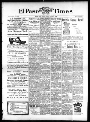 El Paso International Daily Times (El Paso, Tex.), Vol. SIXTEENTH YEAR, No. 200, Ed. 1 Sunday, August 16, 1896