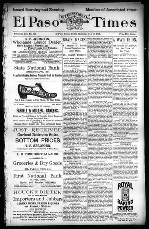 El Paso International Daily Times (El Paso, Tex.), Vol. Fifteenth Year, No. 129, Ed. 1 Friday, May 31, 1895