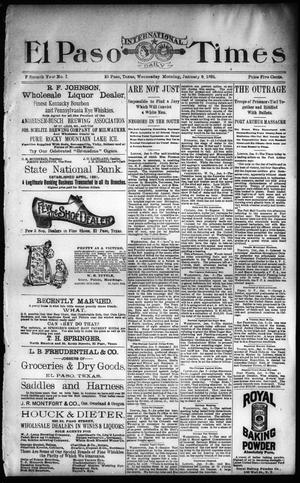 El Paso International Daily Times (El Paso, Tex.), Vol. 15, No. 7, Ed. 1 Wednesday, January 9, 1895