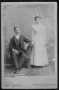 Primary view of [A man with a mustache and woman.]