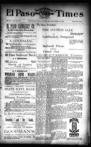 El Paso International Daily Times (El Paso, Tex.), Vol. 11, No. 240, Ed. 1 Thursday, October 22, 1891