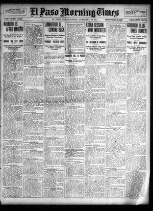 Primary view of object titled 'El Paso Morning Times (El Paso, Tex.), Vol. 31, Ed. 1 Sunday, February 19, 1911'.