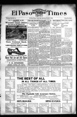 El Paso International Daily Times (El Paso, Tex.), Vol. Fifteenth Year, No. 240, Ed. 1 Wednesday, October 9, 1895