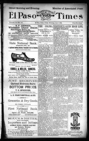 El Paso International Daily Times (El Paso, Tex.), Vol. Fifteenth Year, No. 135, Ed. 1 Friday, June 7, 1895