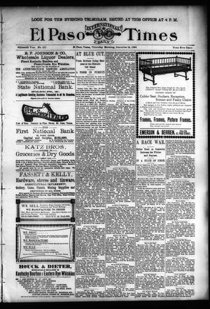 El Paso International Daily Times (El Paso, Tex.), Vol. SIXTEENTH YEAR, No. 310, Ed. 1 Thursday, December 24, 1896