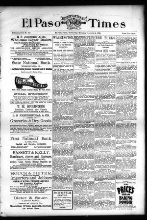 El Paso International Daily Times (El Paso, Tex.), Vol. Fifteenth Year, No. 287, Ed. 1 Wednesday, December 4, 1895
