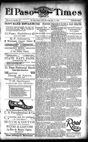 El Paso International Daily Times (El Paso, Tex.), Vol. 13, No. 119, Ed. 1 Friday, May 19, 1893
