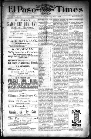 El Paso International Daily Times (El Paso, Tex.), Vol. 12, No. 53, Ed. 1 Thursday, March 3, 1892
