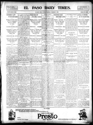 El Paso Daily Times. (El Paso, Tex.), Vol. 22, Ed. 1 Monday, November 24, 1902