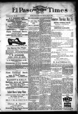 El Paso International Daily Times (El Paso, Tex.), Vol. SIXTEENTH YEAR, No. 128, Ed. 1 Wednesday, May 27, 1896