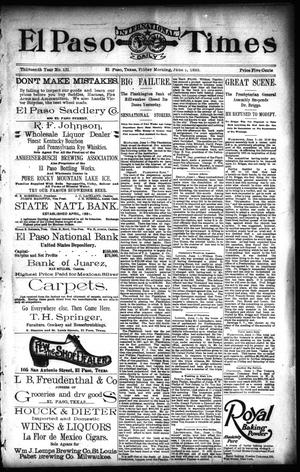 El Paso International Daily Times (El Paso, Tex.), Vol. 13, No. 131, Ed. 1 Friday, June 2, 1893