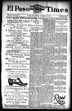 El Paso International Daily Times (El Paso, Tex.), Vol. 13, No. 126, Ed. 1 Saturday, May 27, 1893