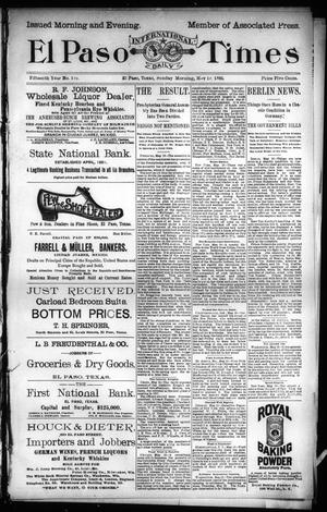 El Paso International Daily Times (El Paso, Tex.), Vol. 15, No. 119, Ed. 1 Sunday, May 19, 1895