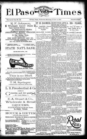 El Paso International Daily Times (El Paso, Tex.), Vol. 13, No. 224, Ed. 1 Wednesday, October 4, 1893