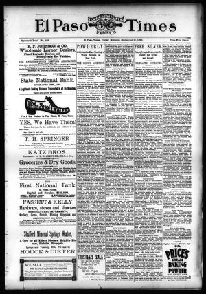 El Paso International Daily Times (El Paso, Tex.), Vol. SIXTEENTH YEAR, No. 223, Ed. 1 Friday, September 11, 1896