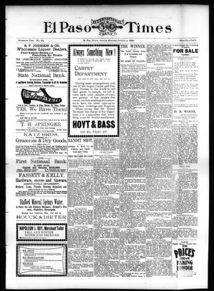 El Paso International Daily Times (El Paso, Tex.), Vol. SIXTEENTH YEAR, No. 243, Ed. 1 Sunday, October 4, 1896